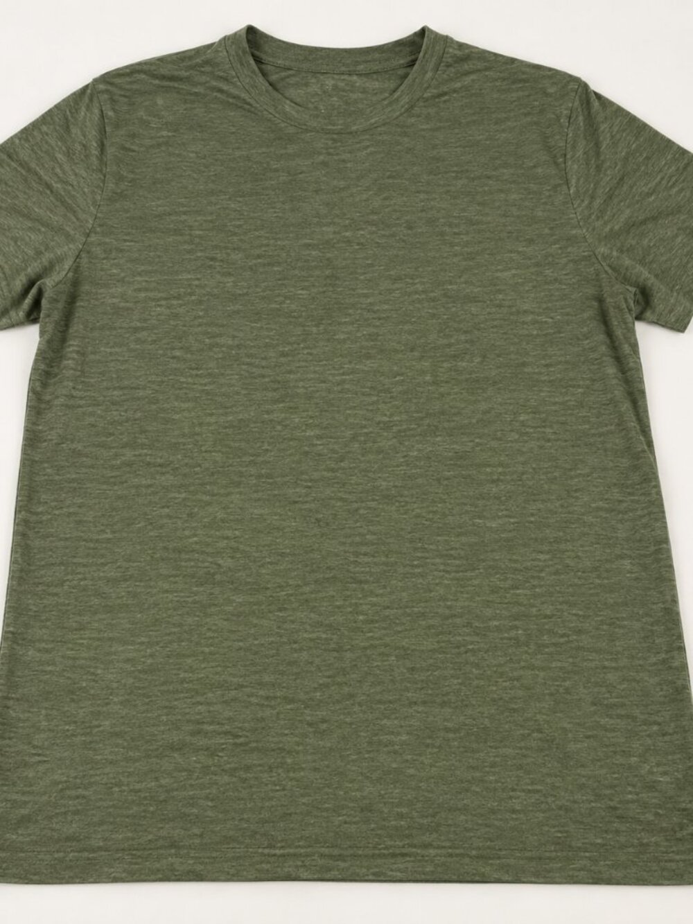 G.H. Bass & Co Men’s L Heathered Olive Green Crewneck T-Shirt